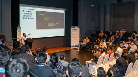 Sohaib Tariq speaking at apidays Singapore 2024